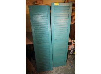 LOT OF 2 ANTIQUE WOOD DOORS DIVIDERS 60X15.5 INCHES