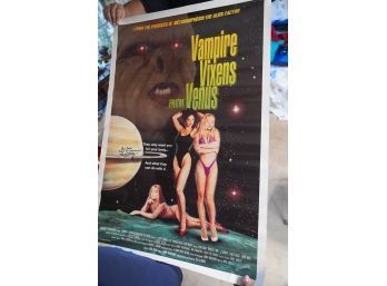 VERY RARE! SIGNED VAMPIRE WIXENS FROM VENUS PAPER POSTER