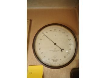 ANTIQUE STYLE STANDARD THERMOMETER 9IN DIAMETER