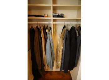 ENITRE CLOSET OF MENS JACKETS, MOSTLY L-XL