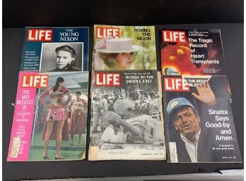 Lot Of 6 Life Magazines