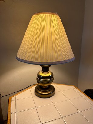 Vintage Heavy Large Brass Table Lamp
