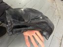 Vintage Black Cat Statue Figurine Sculpture