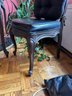 Vintage Black Upholstered Accent Dining Chair