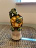 Antique Todd Warner 1998 Art Pottery Turtle Bell Sculpture - Signed
