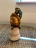Antique Todd Warner 1998 Art Pottery Turtle Bell Sculpture - Signed