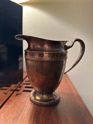 Vintage Silver On Copper Pitcher