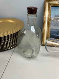 Vintage Triangular Crystal Bottle