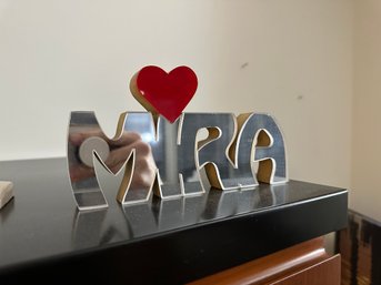 MIRA Written In 3D Letters