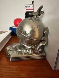 Vintage Globe Bookends