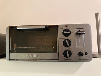 Waring Pro Stainless Toaster Oven With Built-In 2 Slice Toaster