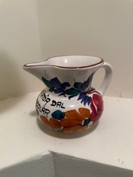 Pretty Lignano Ceramic Wine Pitcher