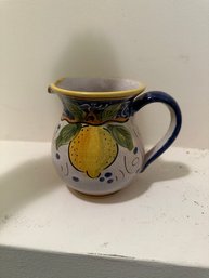 Gorgeous Hand Painted Ceramic Pitcher