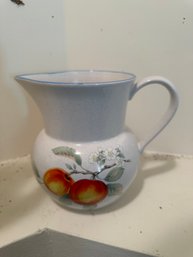 Pretty Savoir Vivre Luscious Peach Water Juice Pitcher - Signed