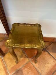 Vintage Pretty Small Gold Side Table