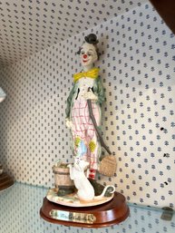 Vintage Ceramic Clown Figurine