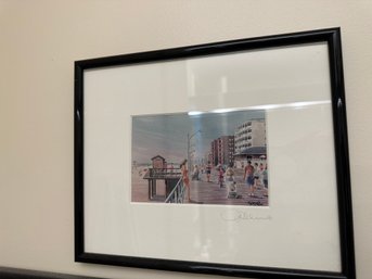 Beach Signed Artwork Framed (2)