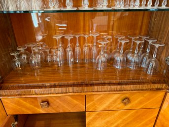 Lots Of Beautiful  Elegant Wine Glasses