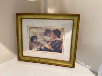 Print Mother And Two Children Picture Framed