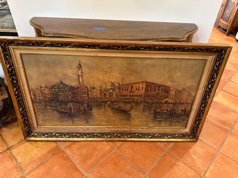 Gorgeous Venice Seen From San Giorgio Artwork Framed - Signed Original