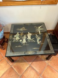 Pretty Black Japan Lacquered Coffee Table