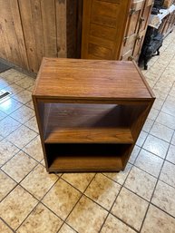 Small Wooden Shelf On Wheels