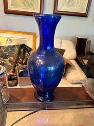 Cobalt Blue Glass Vase