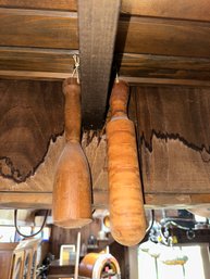 Pair Of Wooden Food Crushers