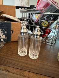 Vintage Salt And Pepper Shaker Set - Elegant Glass Design