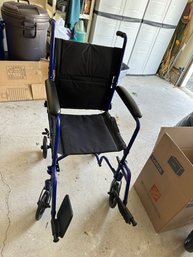 Drive Medical Lightweight Aluminum Expedition Wheelchair EXP19LTRD - Blue