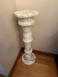 Beautiful Italian Carved Marble Column Pedestal
