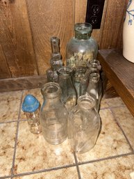 Vintage Beverage Glass Bottles