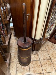 Antique Butter Churn With Plunger