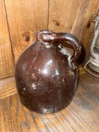 Antique Brown Albany Slip Whisky Sippin' Jug