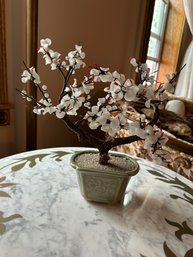 Vintage Asian White Bonsai Tree