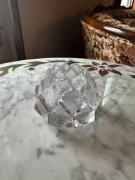 Gorgeous Orrefors Sweden Crystal Art Glass Candle Holder