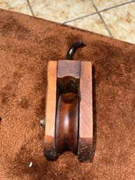 Vintage Wooden Pulley