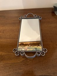 Elegant Silver Color Iron French Frame Mirror