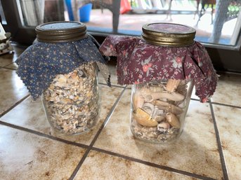 Pair Of Jars With Shells