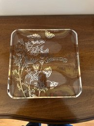 Elegant Silver City Serving Tray Flanders-Clear
