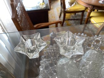 Star Shaped Crystal Candle Holder