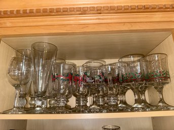 Assorted Christmas Wine Glass