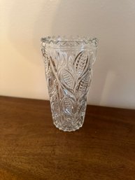 2 Vintage Cut Lead Crystal Vases
