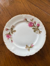 Rare 1940s Royal Rose Fine China Of Japan Side Plates With Gold Trim