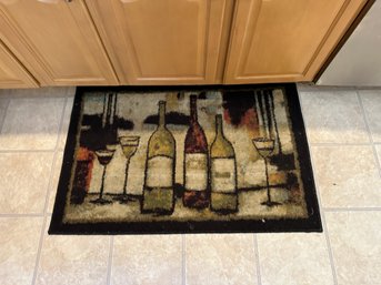 Set Of 2 Wine And Glasses Rectangle Rugs