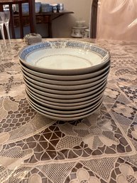 Pretty Mikasa Ivory China-Lexington Soup Bowls Set Of 12