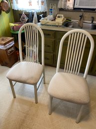 A Pair Of Vintage Beechwood Chairs