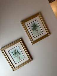 Pair Of Decorative Prints Of Potted Plants