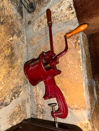 Vintage Red Meat Mincer