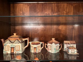 Antique Keele St Cottageware Pottery England Tea And Coffee Pottery Set